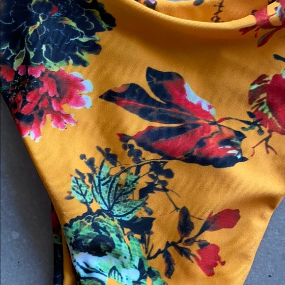 SOLD Floral Bikini Swim Bottoms - Picture 2 of 2